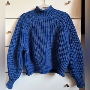 Blue chunky sweater